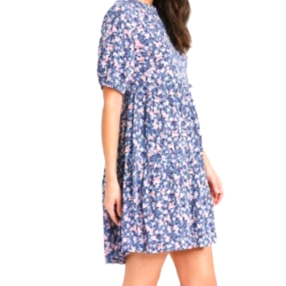 New🌹Women's Short Floral Babydoll Dress Size XL